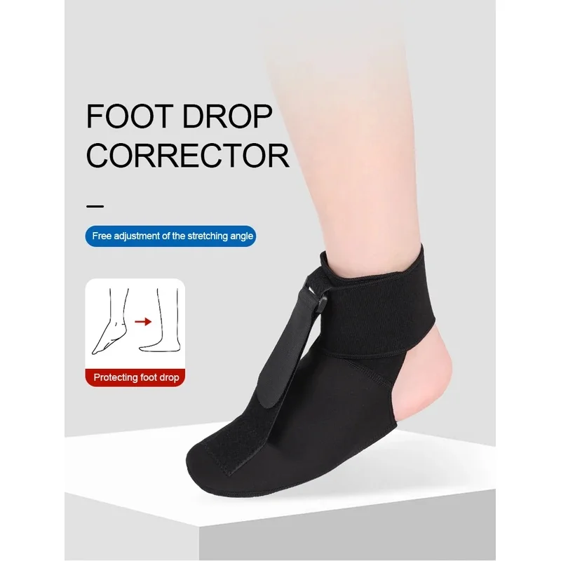 1pc Adjustable Foot Drop Ankle Brace Orthotic Splint – Night Stretch Support for Plantar Fasciitis & Foot Alignment Correction