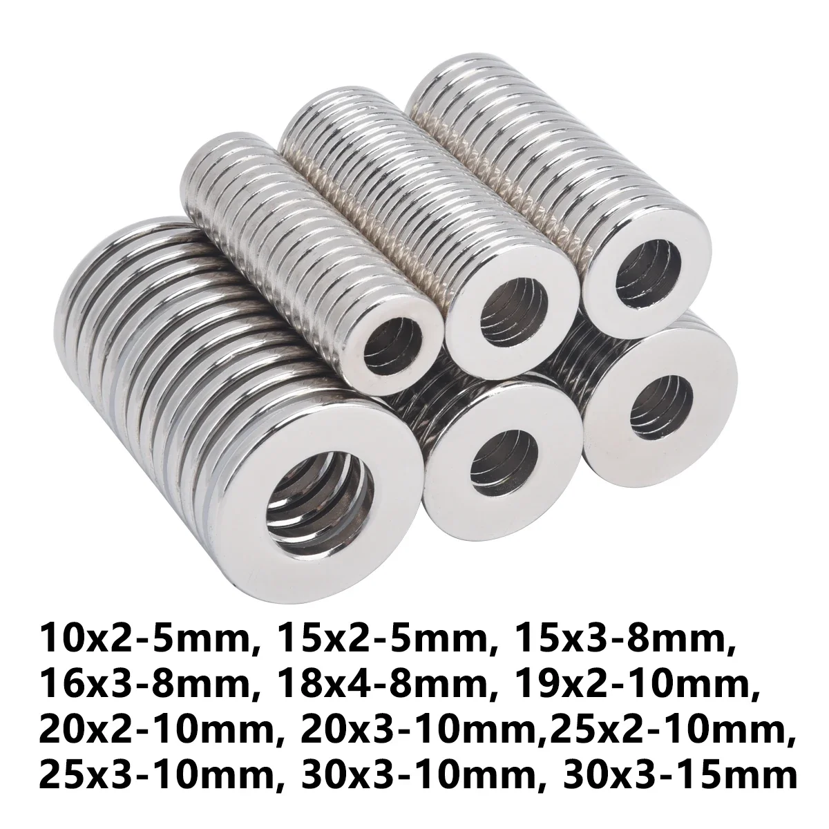

Super Strong Powerful Round Ring Magnets with Hole for Refrigerator, Wall Decor, Building, Sign Stickers, Craft DIY, Office