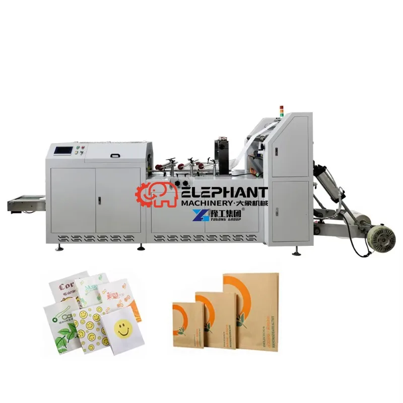 Hot Sales Cost-effective High Speed Small Paper Bag Machine with Printing V Bottom Paper Bag Making Machine