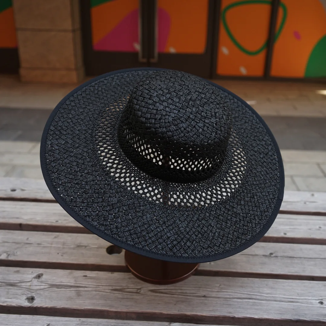 المرأة الصيف واقية من الشمس ظلة القش قبعة مريحة وتنفس نزهة عطلة قبعة الشمس التسوق السفر الترفيه قبعة الشمس #2
