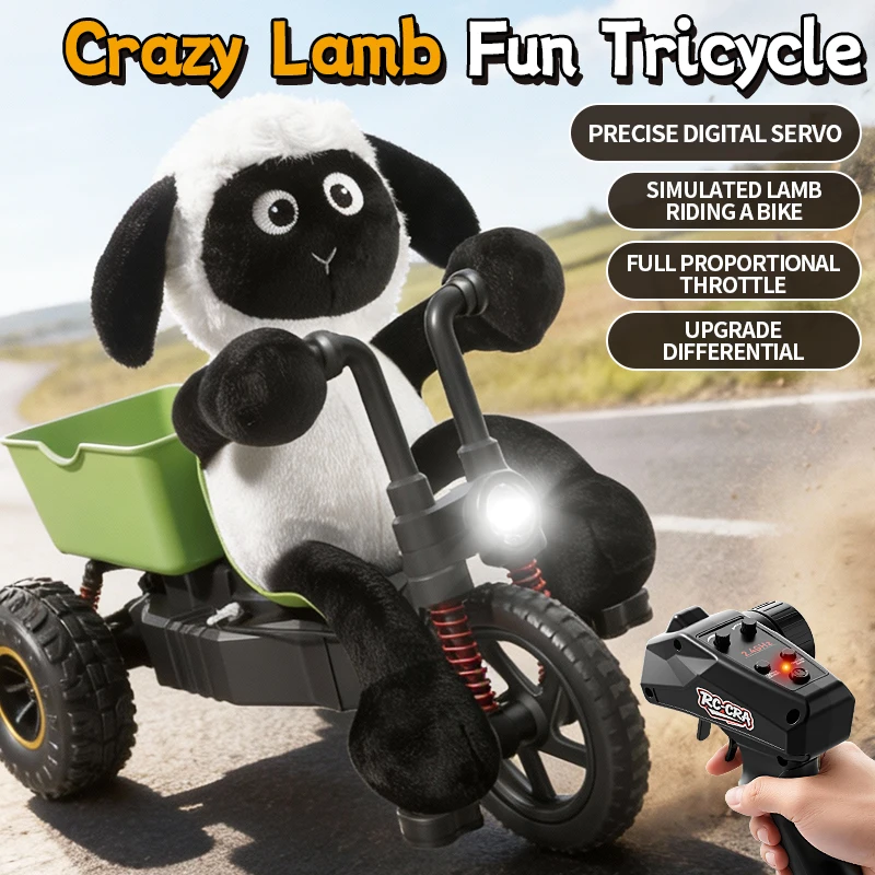 

Rc Lamb Tricycle Drift Stunt Car High Speed Remote Control Toy Gift for Boys Birthday Present New Model