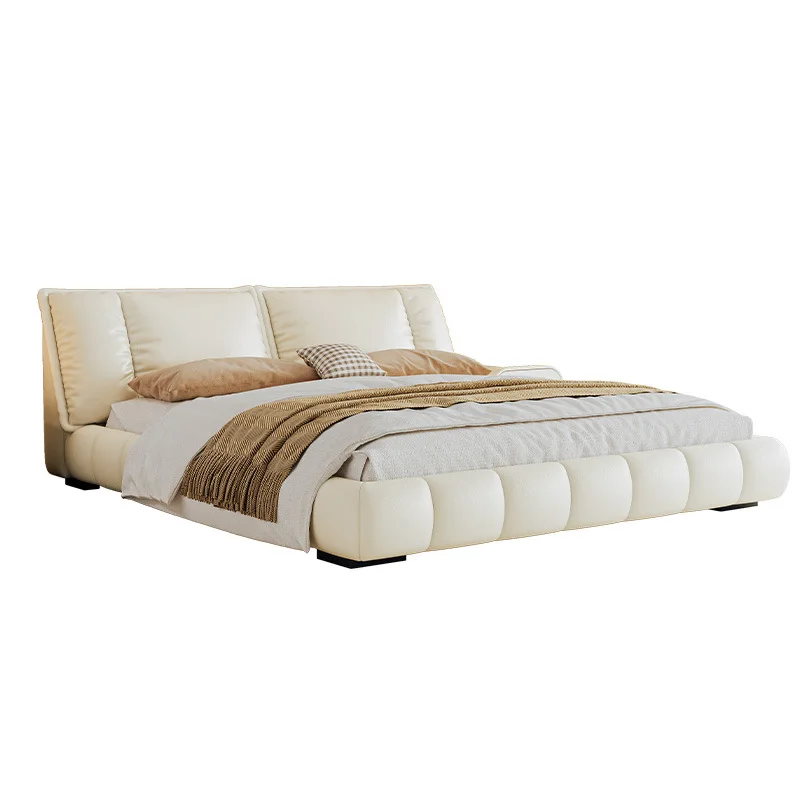 

Cream wind light luxury bed double master bedroom high-end atmospheric bed