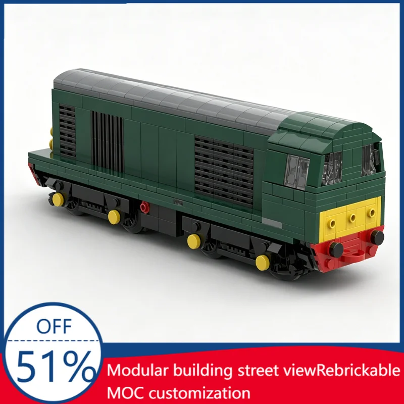 

755Pcs Classic Diesel Locomotive Train Model Building Blocks Educational Diy Assembly Toy For Collection Display Birthday Gift