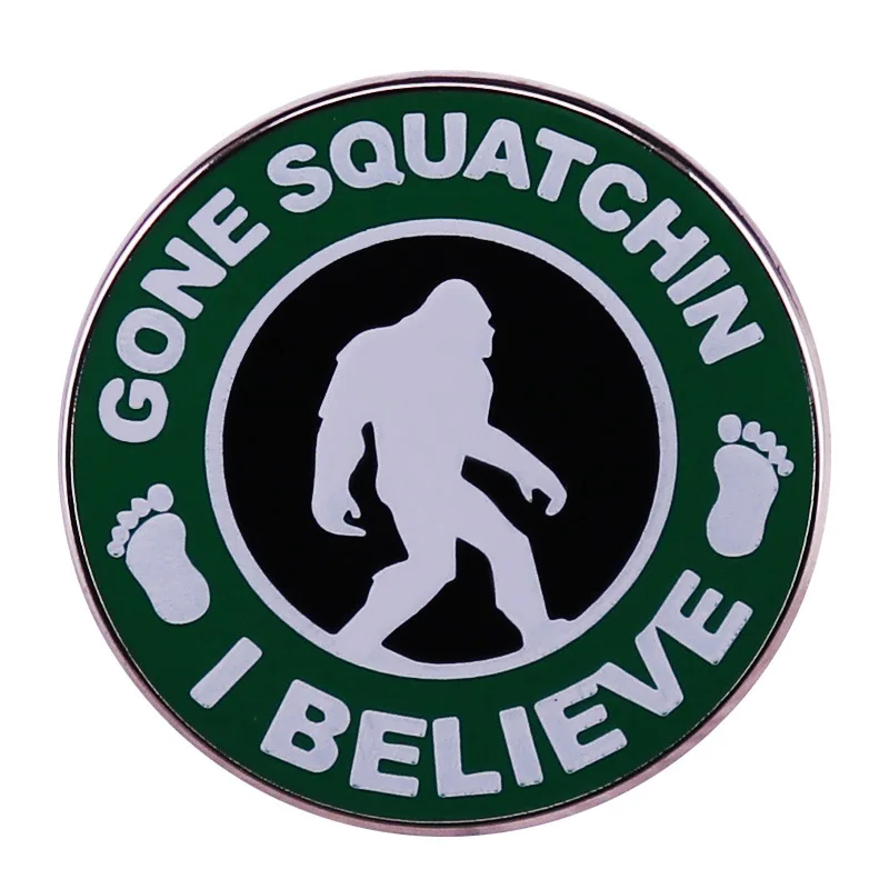 I Believe the Squat Disappeared. Gorilla Enamel Pin.