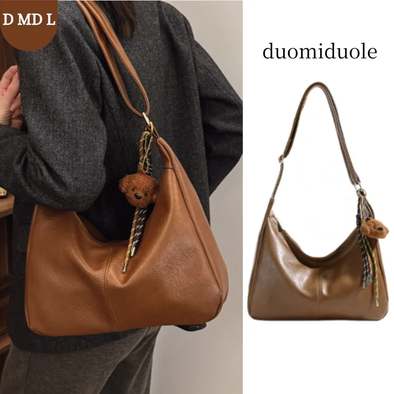 

Осень/зима, женская сумка на одно плечо в стиле ретро, большая вместительная пригородная сумка, сумка через плечо