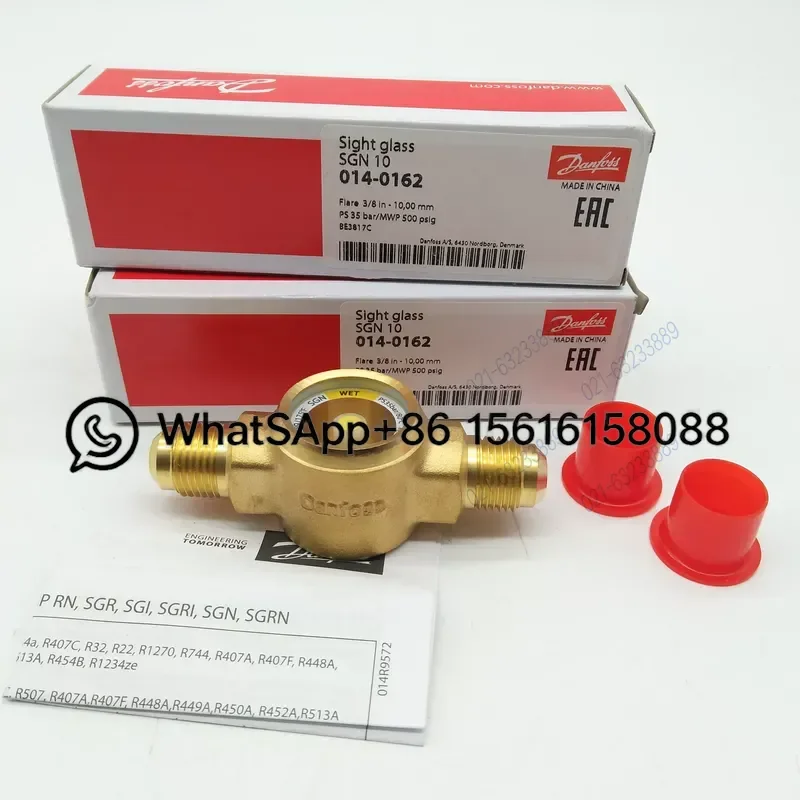 Danfoss Refrigerant Sight Glass SGN10 014-0162 SGN6 16 SGN12 014-0163   Screw Type Liquid Indicator Mirror View Port for