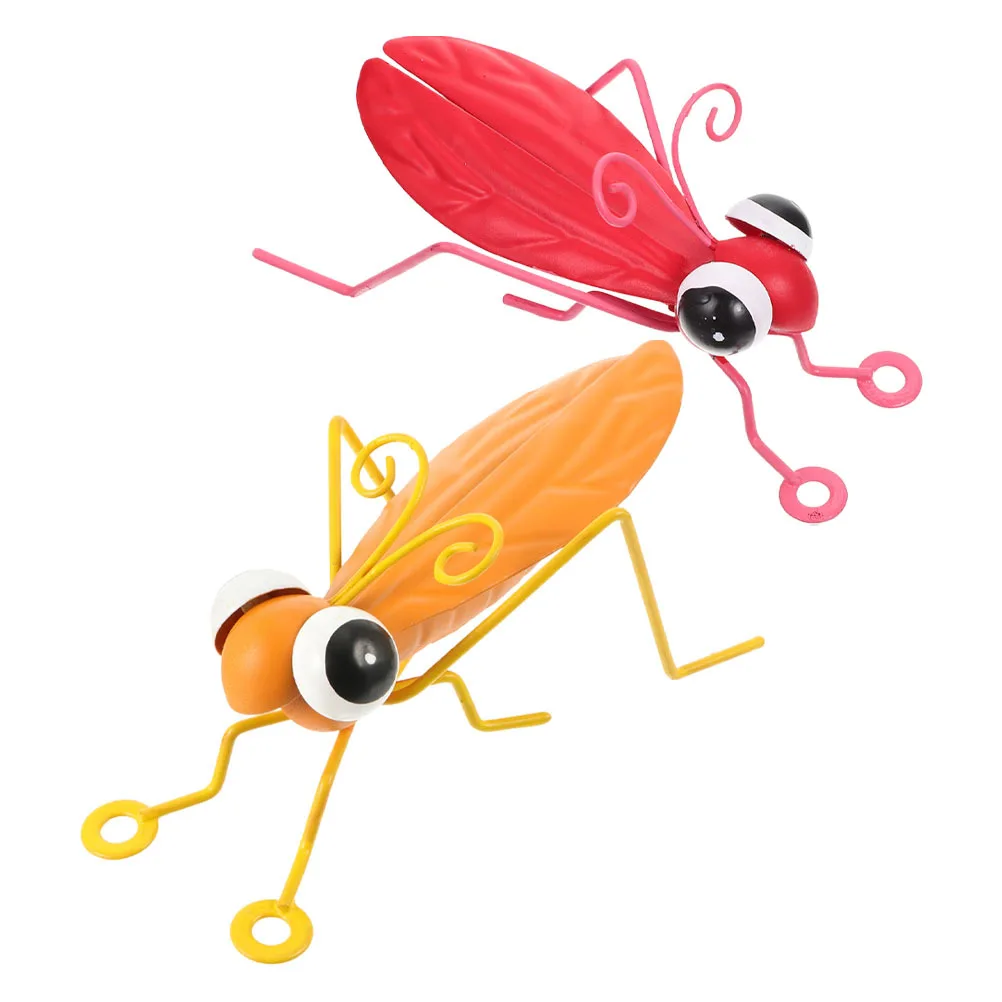 

2Pcs Iron Decoration Lightweight Vivid Simulation Ornament for Garden Home Scene Outdoor Party Iron Decoration