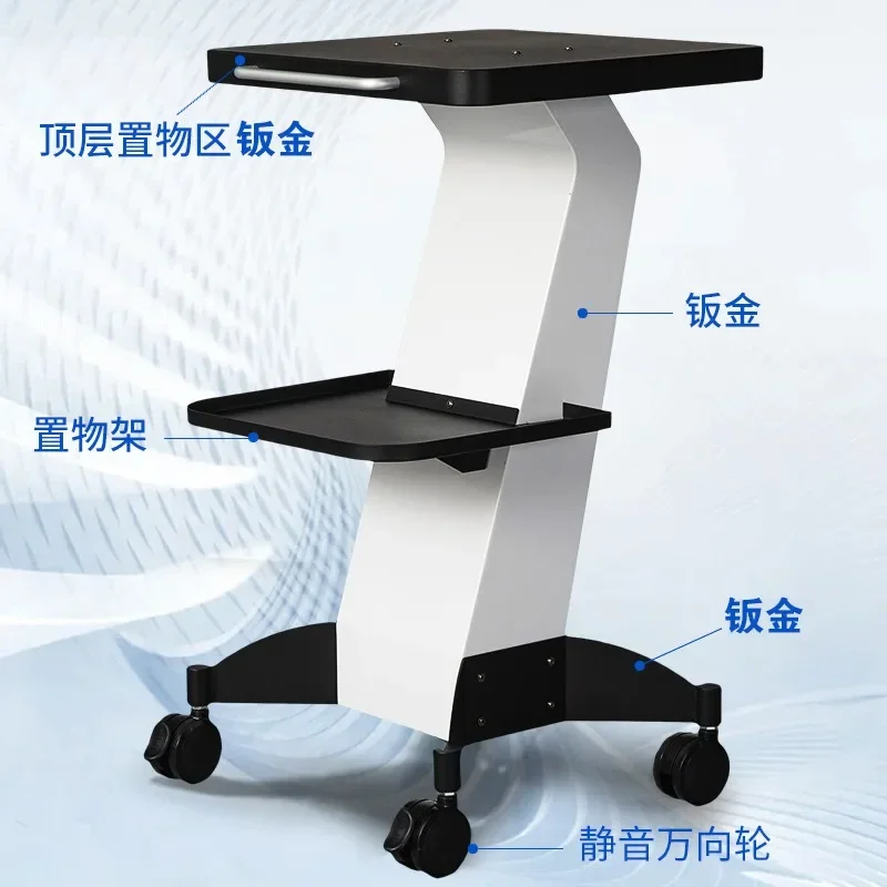 Dental Clinic Trolley Cart Multifunction Beautify Instrument Utility Salon Trolley Storage Salon Furniture Kosmetik Wagen FYST