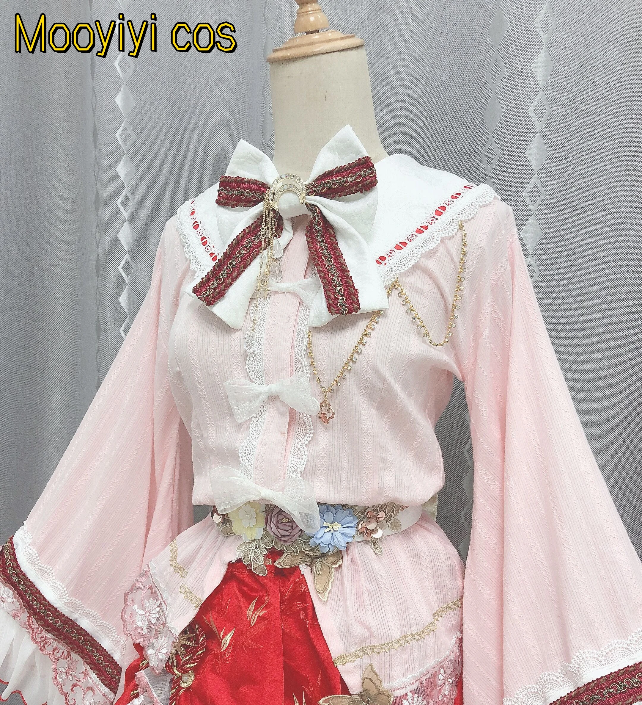 جديد Mooyiyi Touhou Project Houraisan Kaguya أزياء تنكرية للهالوين وعيد الميلاد لعب الأدوار فستان كوميدي للحفلات جديد مخصص