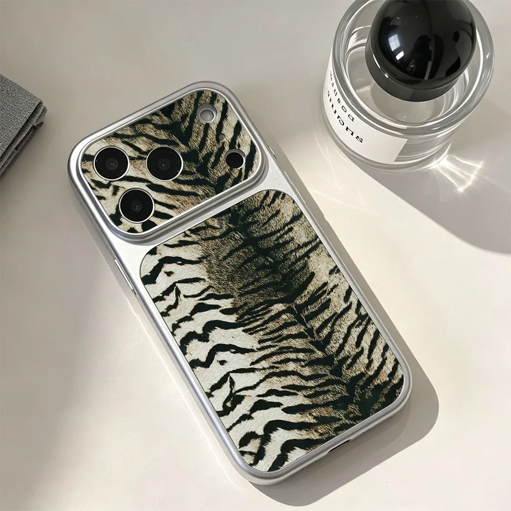 Fragola Rustic Tiger Stripes Phone Case For iPhone 18 17 Air 16 15 14 13 12 11 Pro Max Pro Dustproof Hard Skin texture