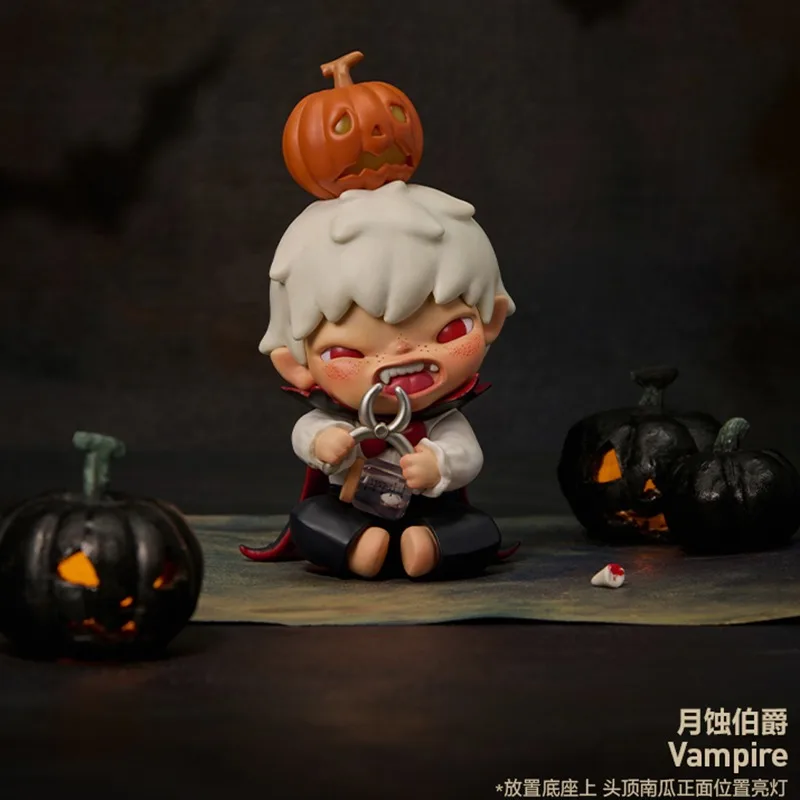 Figur Koleksi Seri Hirono Little Wild Paradise Blind Box Mainan Seni Hadiah untuk Penggemar Monster Carnival