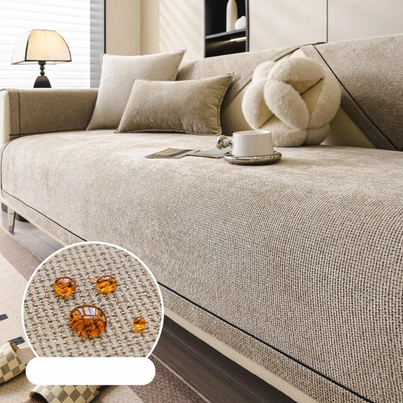 

Waterproof Sofa Cover Cloth Fixed Anti Slip Anti Cat Scratch Urine Proof Sofa Cushion Skin Friendly Suitable for All Seasons