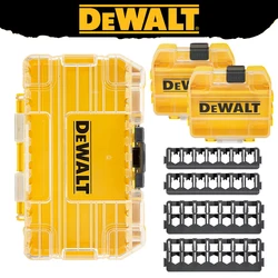 DEWALT TSTAK DT70801 + żółte małe pudełko wytrzymałe etui do przechowywania śruby uchwyt na bity możliwość układania w stosy zamykane pudełko do przechowywania wierteł