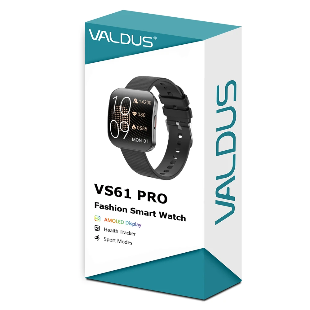 VALDUS VS61 PRO Smartwatch For Couple's AMOLED Curved Screen Metal Body Voice Assistant Heart Rate BT Call Sports Fitness Watch