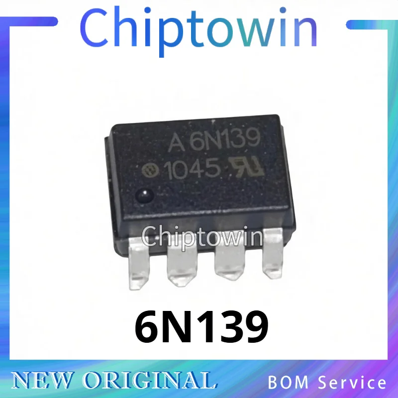 5/50/500 pcs 6N139 A6N139 HCPL-6N139 SOP-8 Optocoupler Original In Stock W7