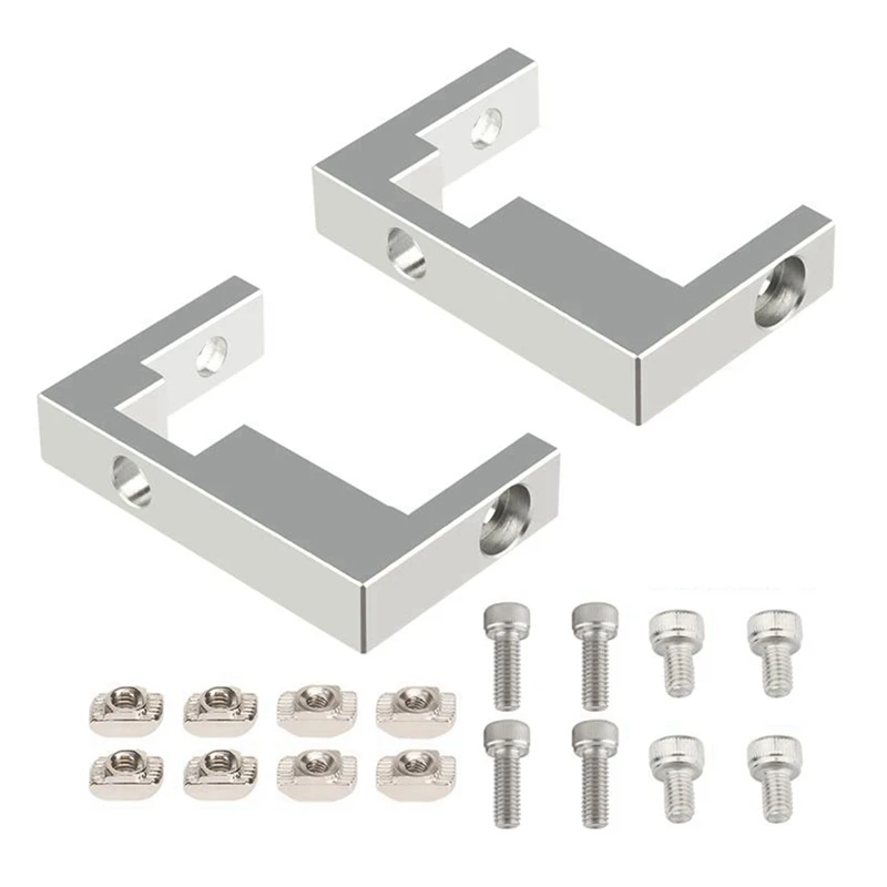 Aluminum Profile Fixing Seat MGN12 Linear Guide Fixing Block With Screws Compatible With Ender 3 2040 Series