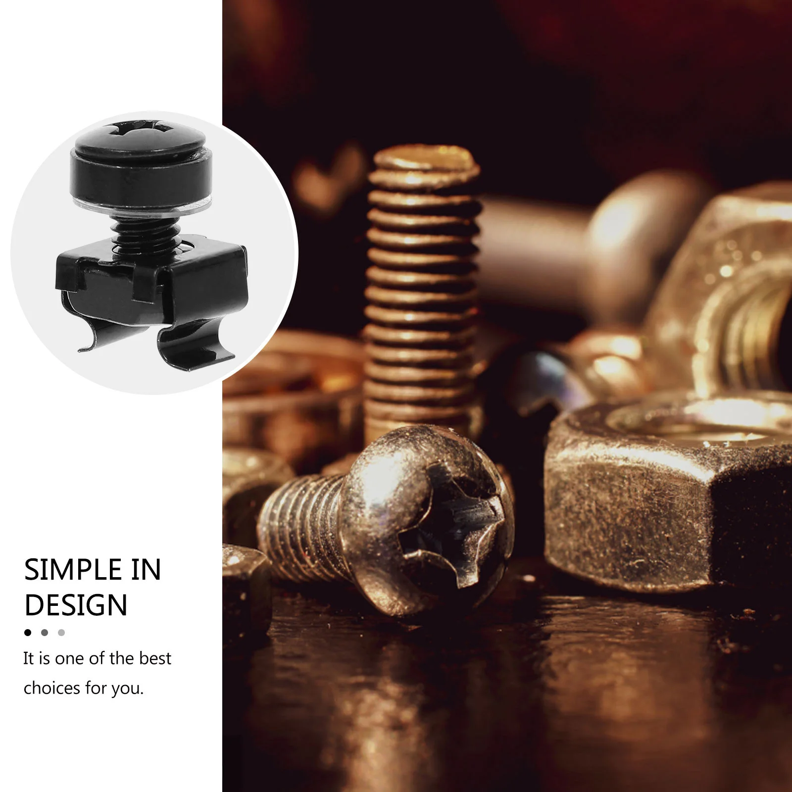 

50 set Cage Nuts High-Strength Rust-Resistant Metal Fasteners For Rack Mounting Home Use Cage Screws Tool Hardware Nut Set