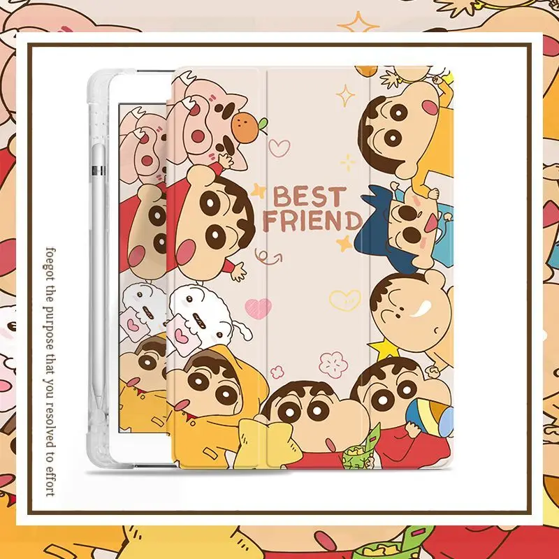 

Crayon Shin-chan Case for iPad 10th Generation 10.9 Inch 9/8/7th 10.2in Case For 2024 Pro 11in Air4 5 Mini6 Tablet Cover Gift