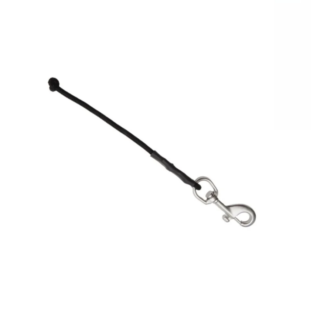 Diving Line Marker Hook with Snap Hook for BCD and Side Mount Setups Stainless Steel Polyester 30x11x9cm Black