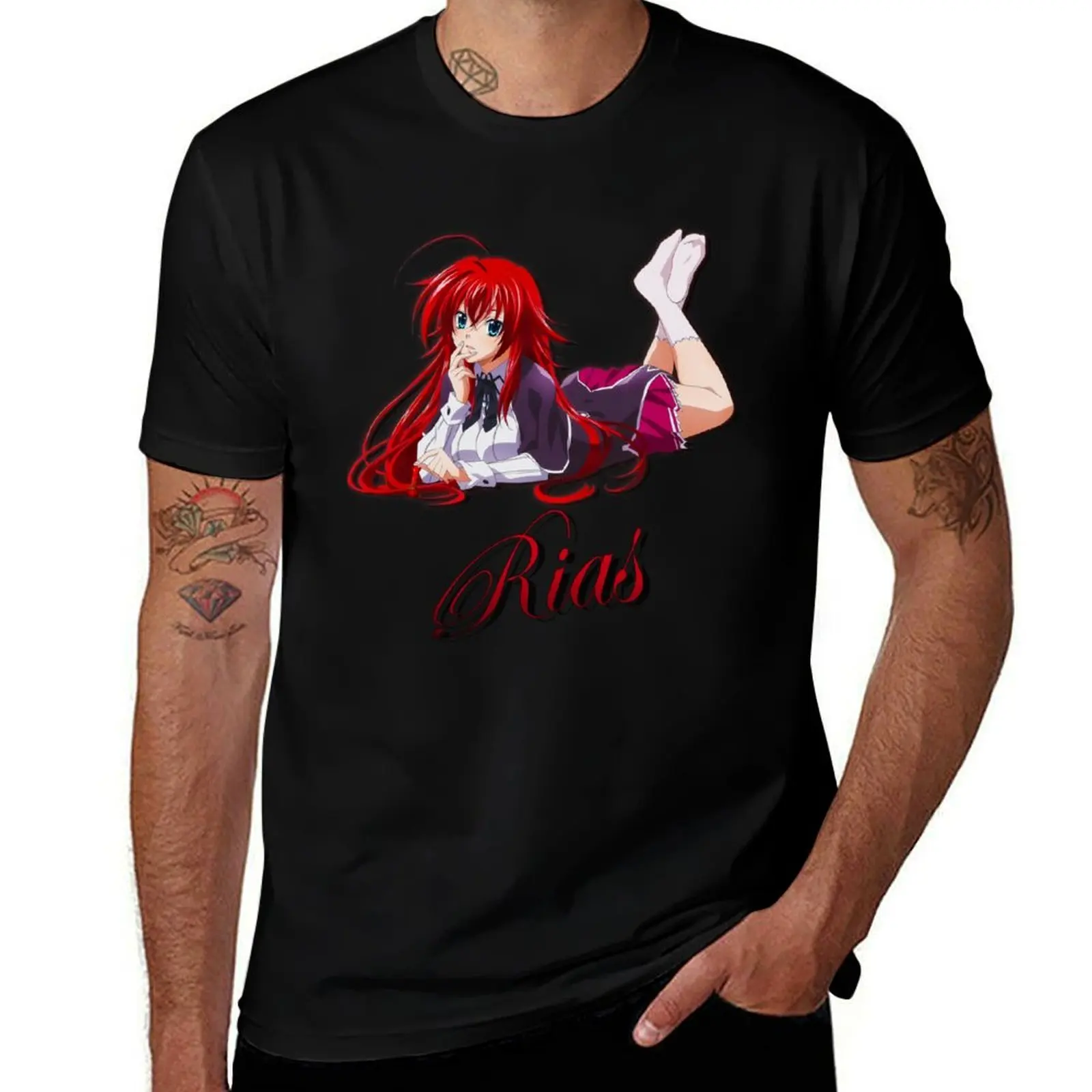 Rias Gremory T-Shirt Work Duty Casual T-Shirt