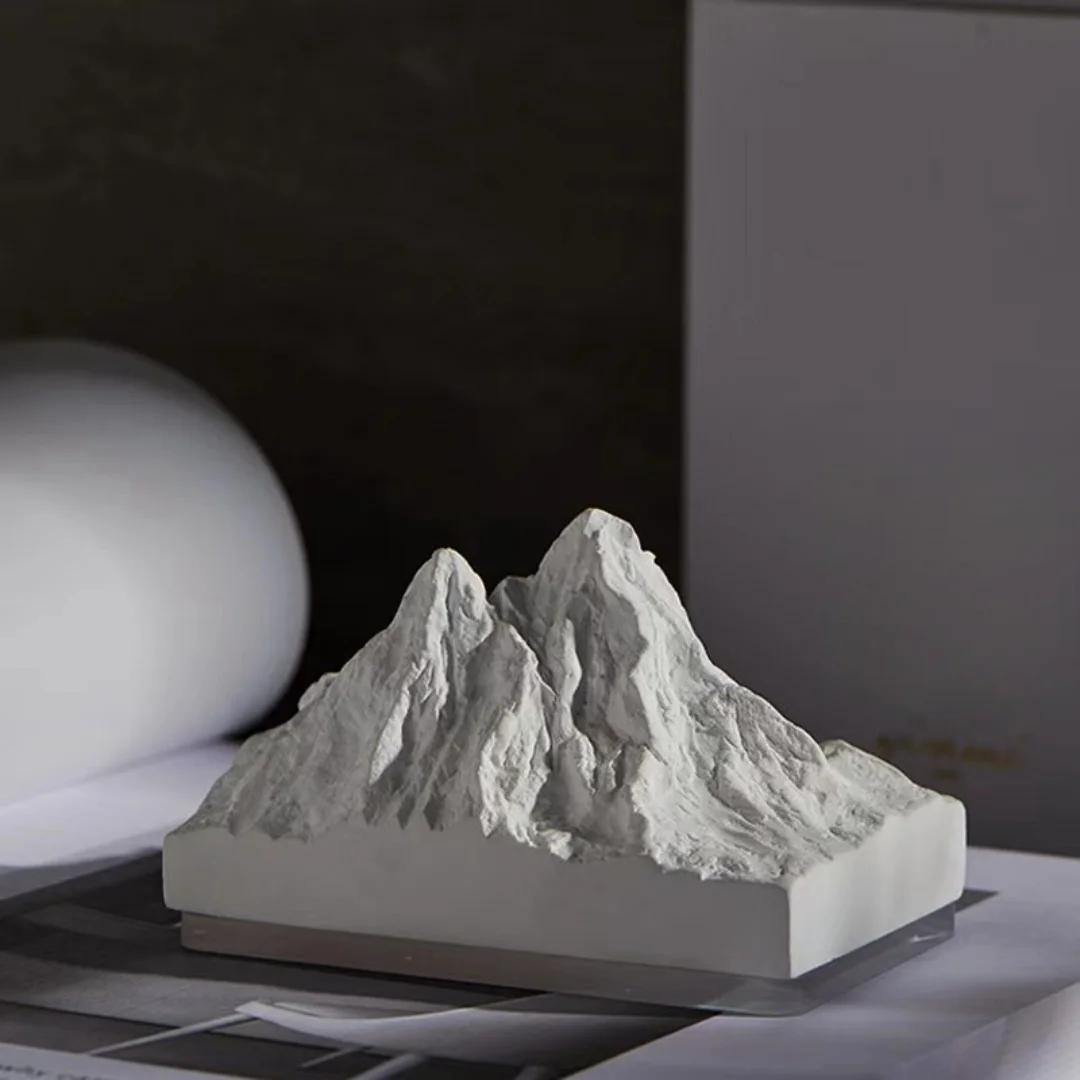 Round And Square Mountain Model Aromatherapy Gypsum Silicone Mold Snow Mountain Cement Concrete Mould