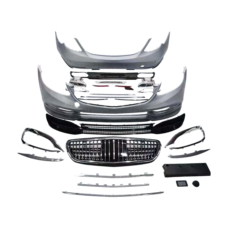 

Front and Rear Bumpers for E-Class W213 16-20 Modified S-Class W222 for Large Surround