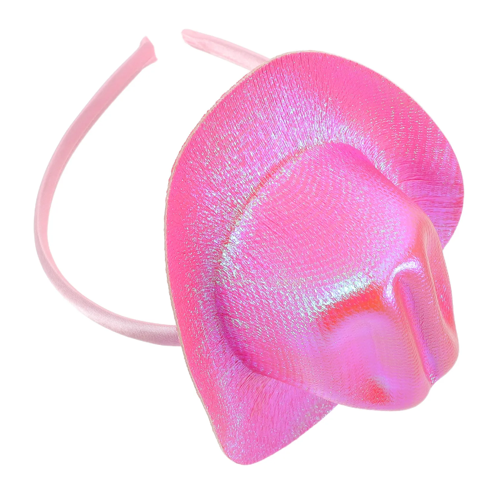Cowboy Hat Headband Glitter Cowgirl Western Party Birthday Halloween Cosplay Disco Costume Accessories