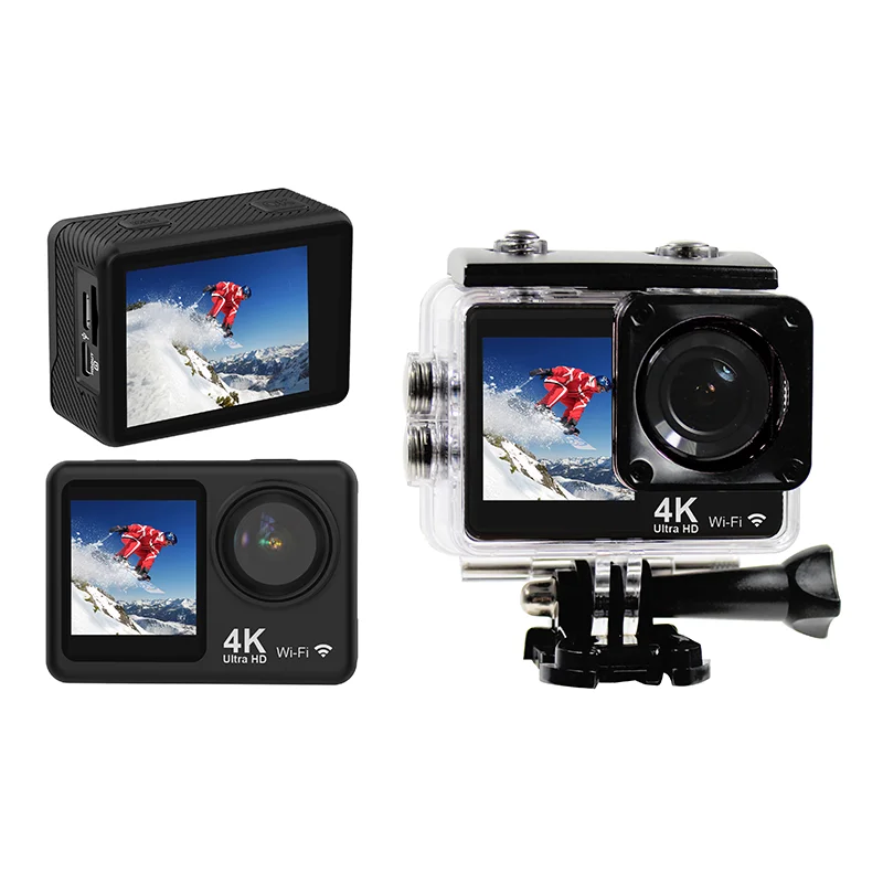 OEM ODM Underwater Camcorder Waterproof Camera Remote Control WiFi 4K30fps Action Camera