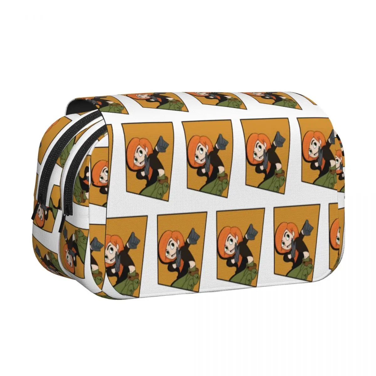 Kim Possible - Comic Panel Style Pencil Cases Pencil Pouch Hard Shell Leather Big Capacity Pen Box Pencil Bag for Boy Girl Gifts