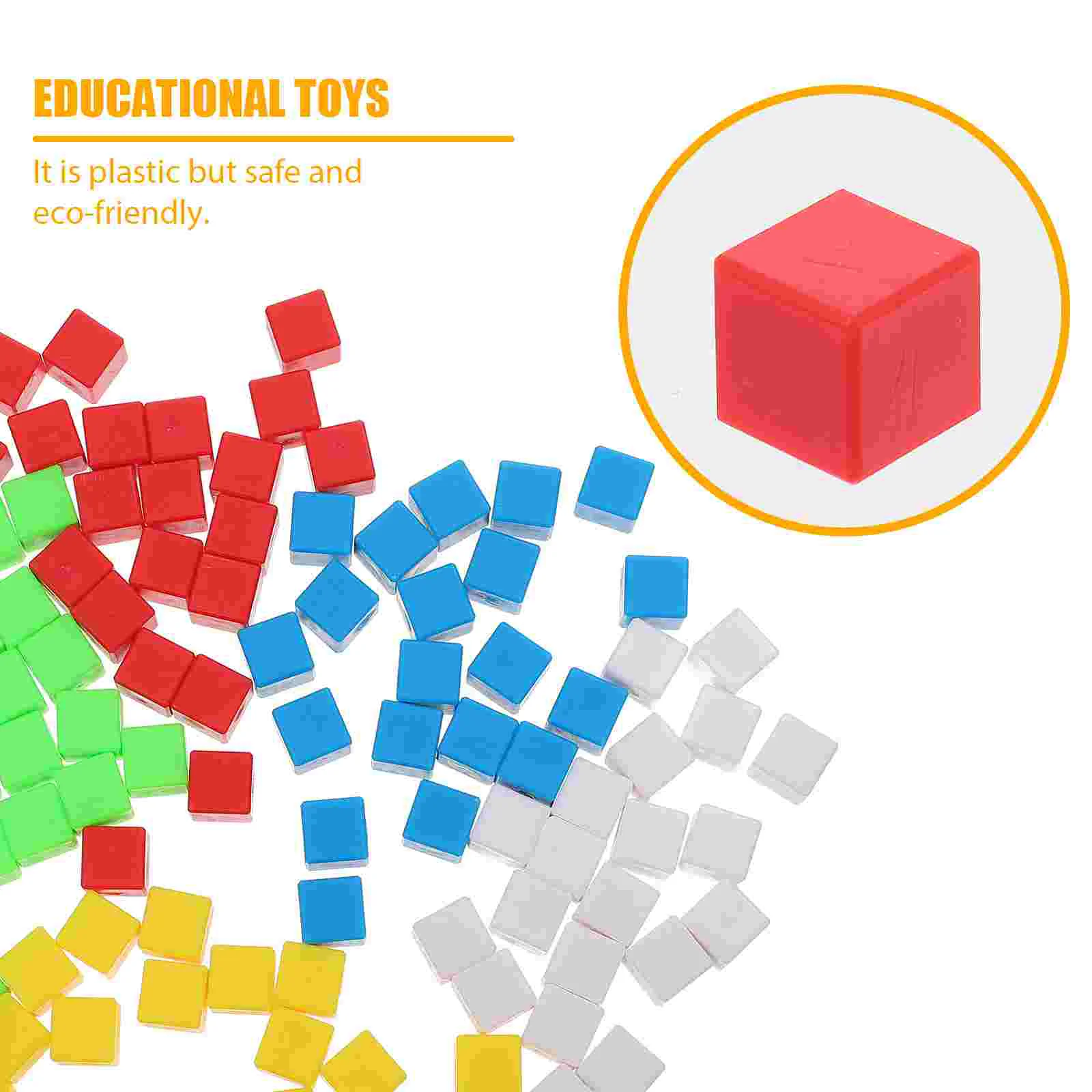 Cubes Geometry Children’s Toys Small Eduactional Blocks Primary School