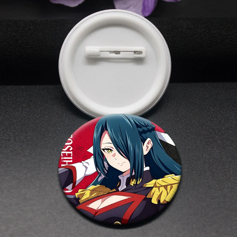 Anime Chained Soldier Brooches Yuuki Wakura,Kyouka Uzen,Himari Azuma Cartoon Badge Jacket Jeans Lapel Pins Accessories Gifts