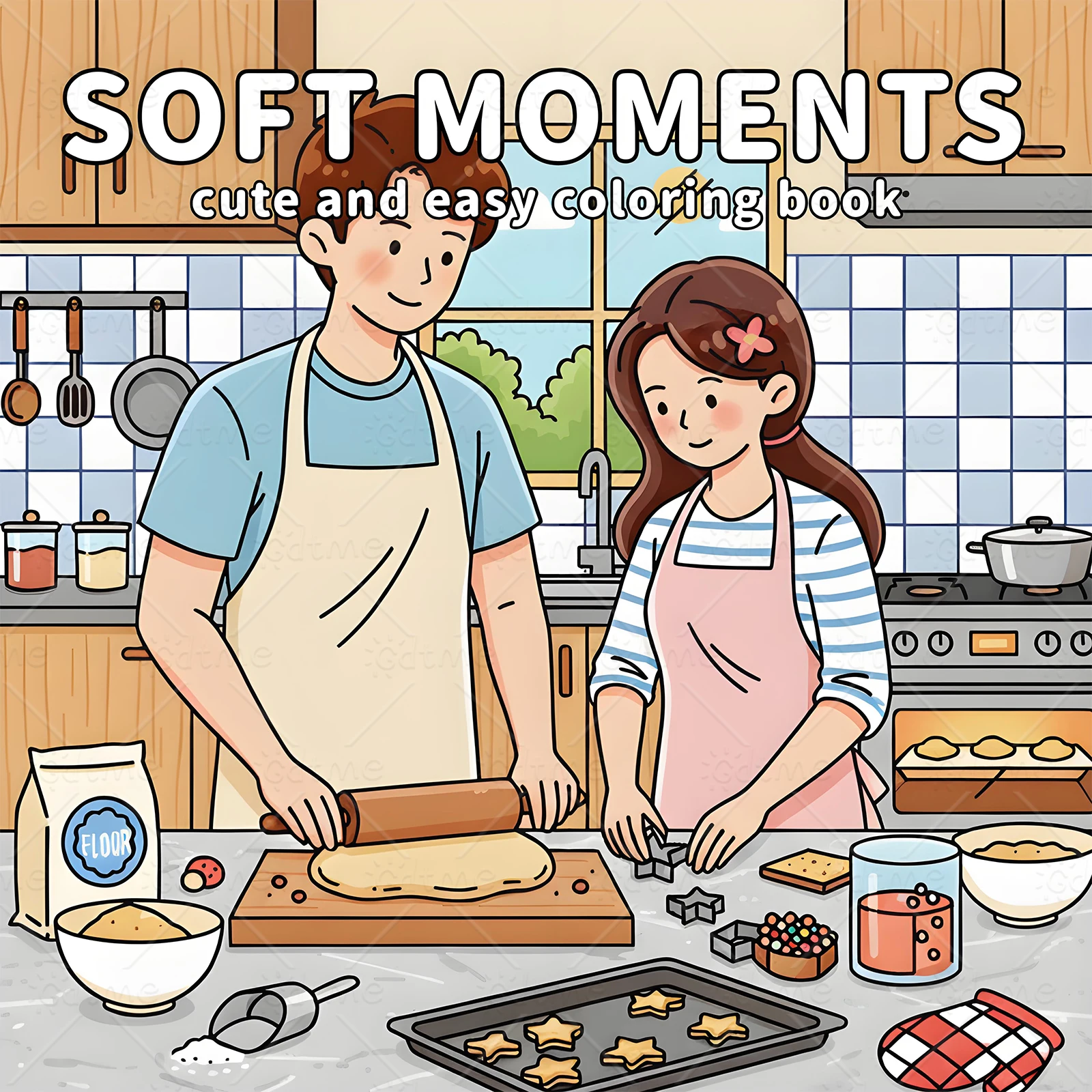 

SOFT MOMENTS Coloring Book for Adult 24page Relieve Stress Kill Time DIY Painting Drawing Book Kid Educational Toy