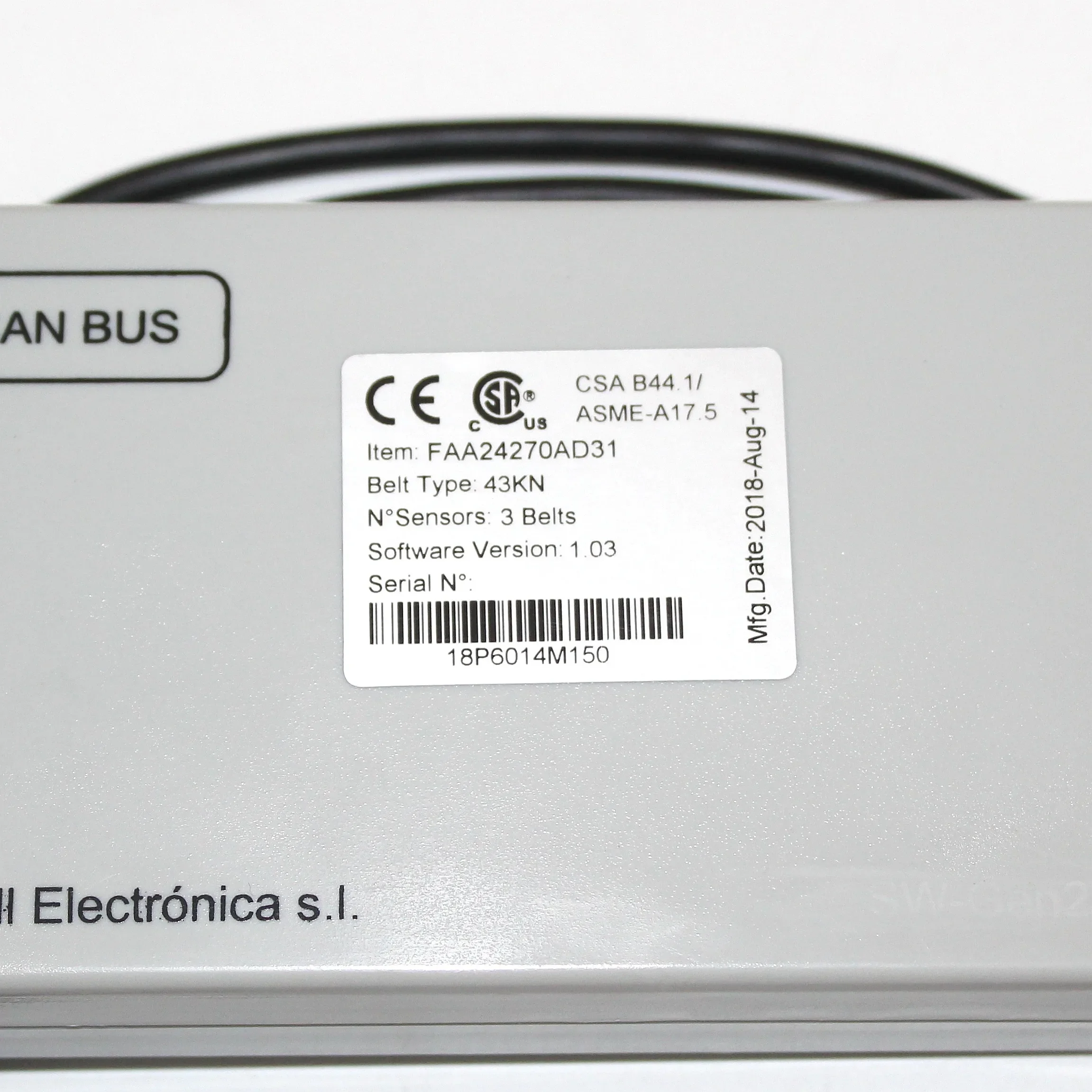 FAA24270AD31/AD32/AD41/AD42/AD51/AD52 Elevator Steel Belt Weighing Device Induction