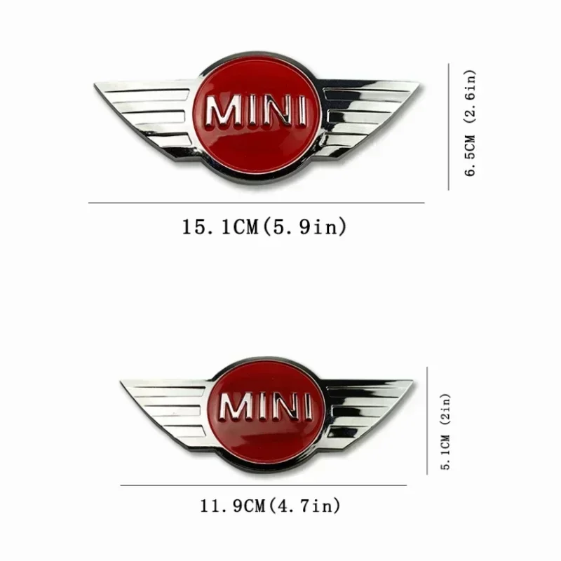 ABS Car Logo Rear Front Hood Emblem Badge Decoration for Mini Cooper R55 R56 R60 R61 Replacement Auto Styling Accessories