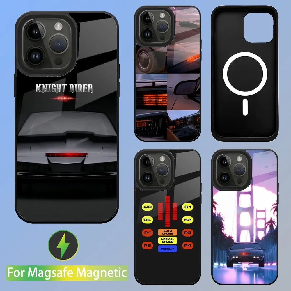 

KITT Car Knight Rider Phone Case For iPhone 15,14,13,12,11,Plus,Pro,Max Mini Magsafe Magnetic Wireless Charging