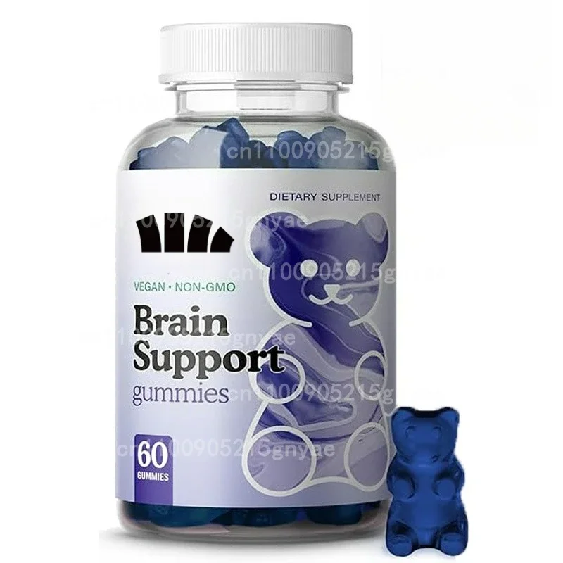 

Brain Memory Supplement Gummies for Focused Attention, Clarity, Alertness,and Concentration - Containing B6, B12, Coffee Extract