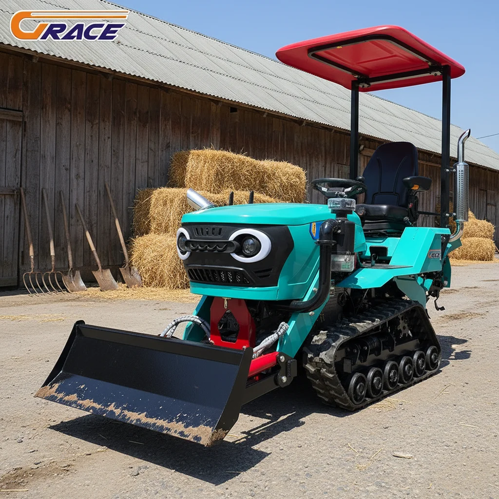 Customize Small Agricultural Crawler Tractor Energy Saving Durable Cultivator For Farmers