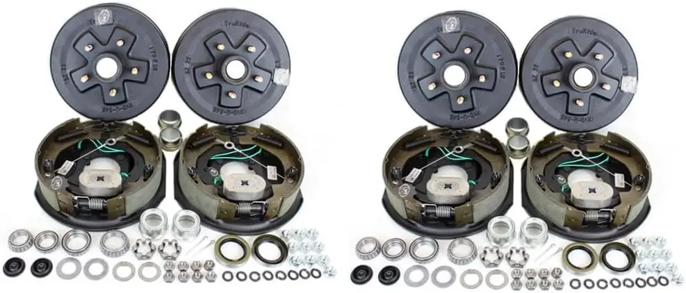 

Southwest Wheel 2-Pack 3,500 lbs. Trailer Axle Self Adjusting Electric Brake Kit 5-4.5" Bolt Circle