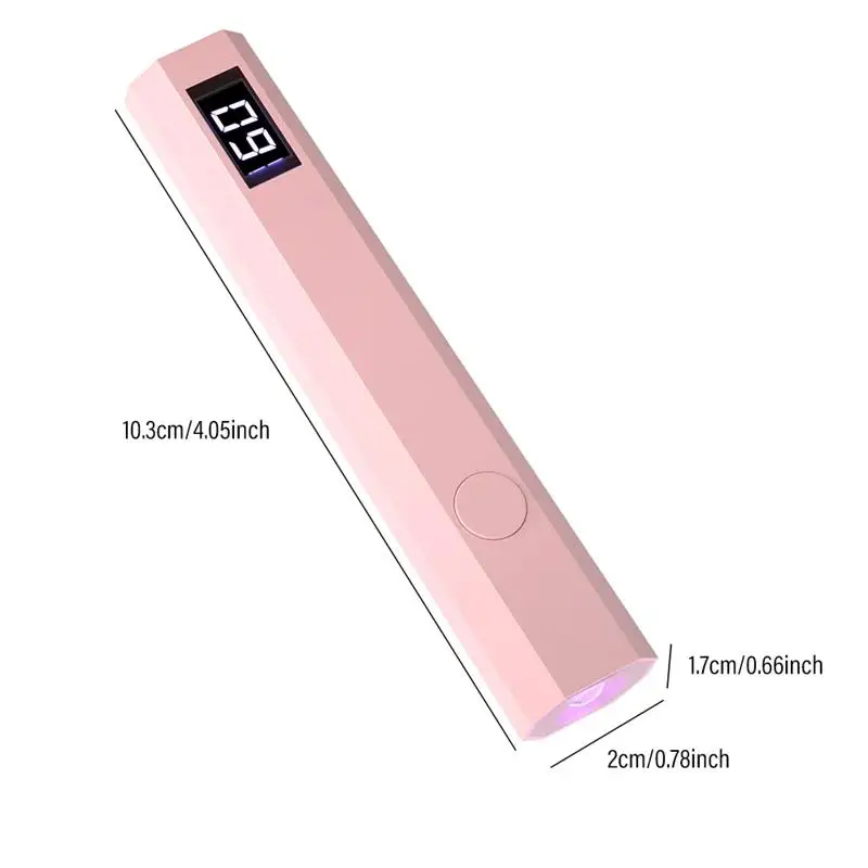 ポータブルネイルドライヤーランプ,USB充電式,速乾性,UV, LED,すべてのジェルポリッシュの硬化,ネイルアートツール,便利