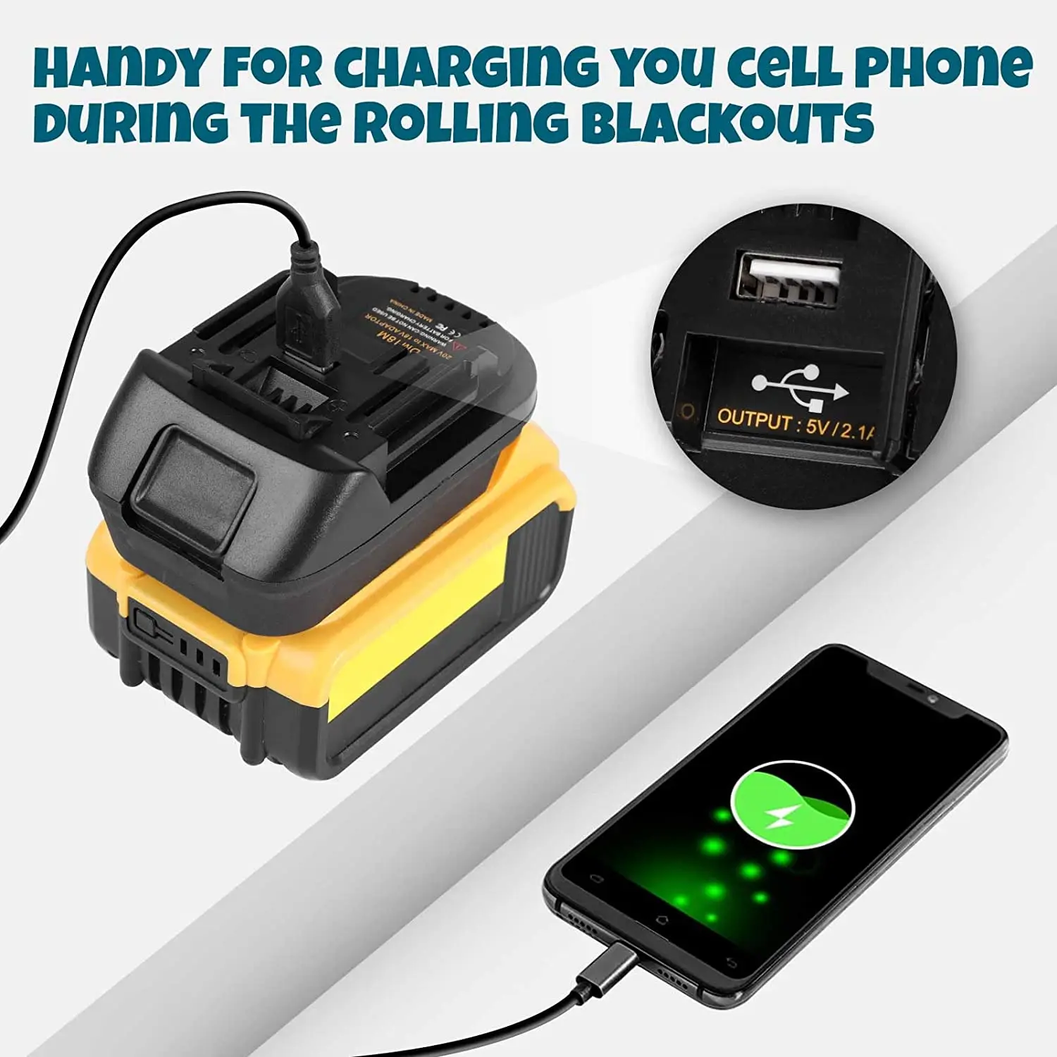 Imagem -05 - Electric Power Tool Adapter Converter Adaptador de Bateria para Dewalt Dcb200 e Dcb205 Lítio 20v para Makita Bl1830 Dm18m