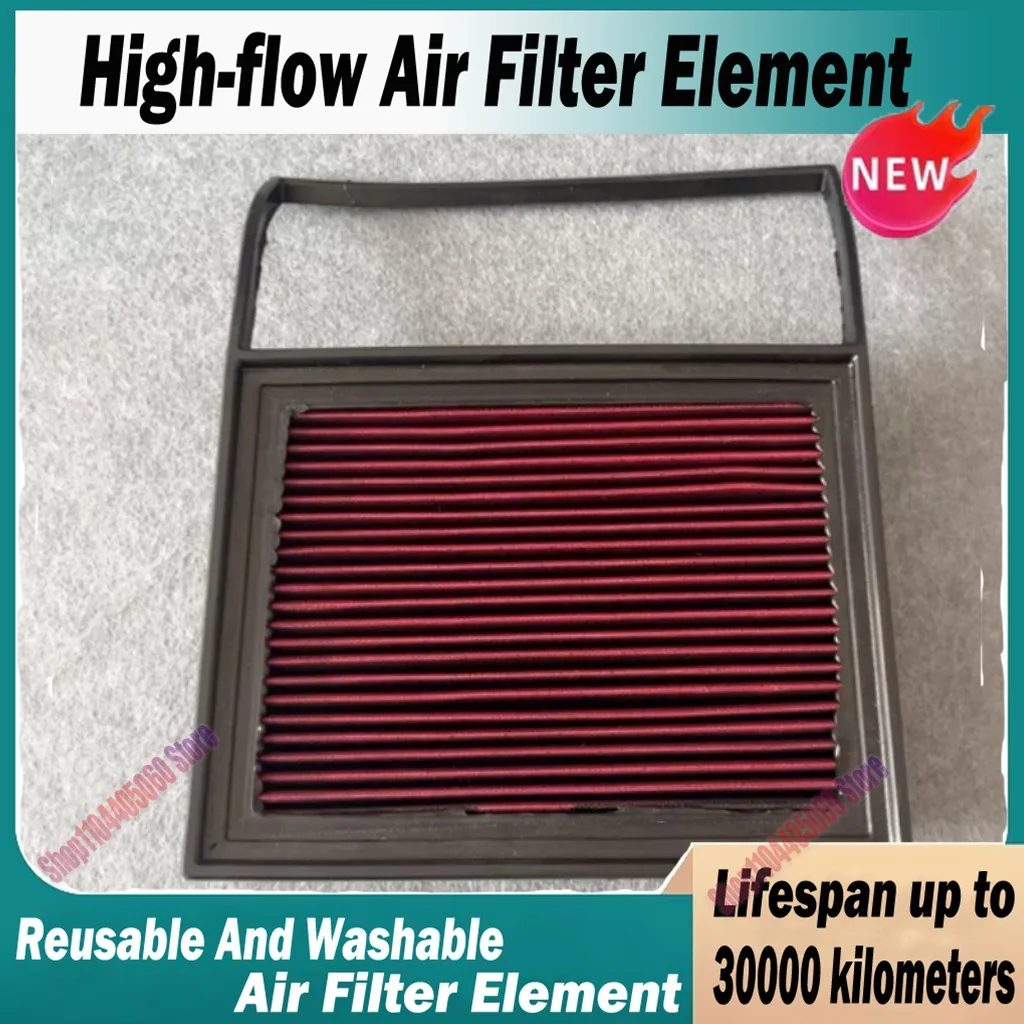 Car High Flow Air Filter For Chery Tiggo 8 Pro Hybrid 2021-2023 1.5T 7 PLUS EXEED LX ET-i 151000148AA Washable Reusable