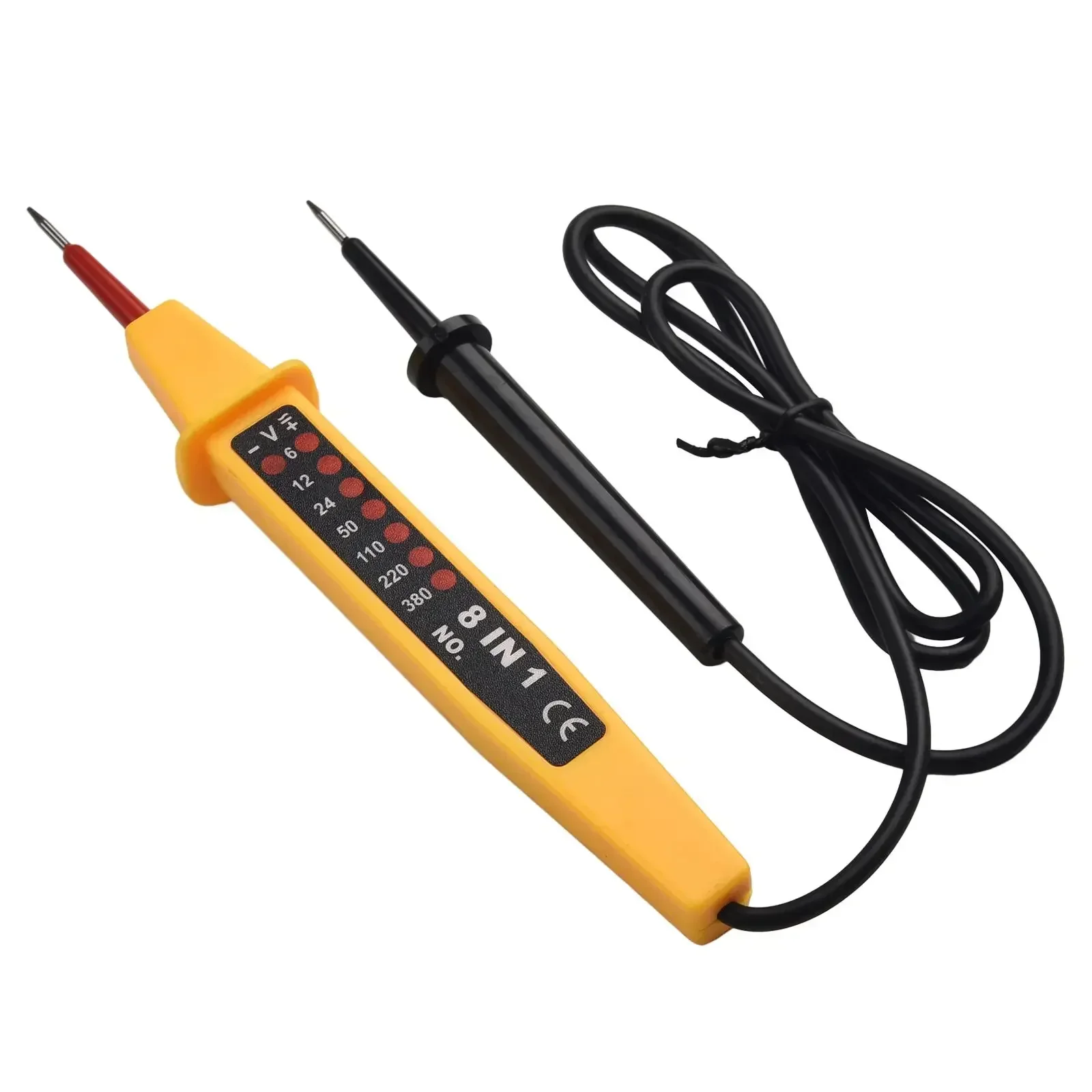 8 In 1 Tester Voltage AC DC 6-500V 50 - 500Hz Auto Electrical Pen Circuit Detector Tester 6-12 - 24 - 50VDC Voltage Meters Tool