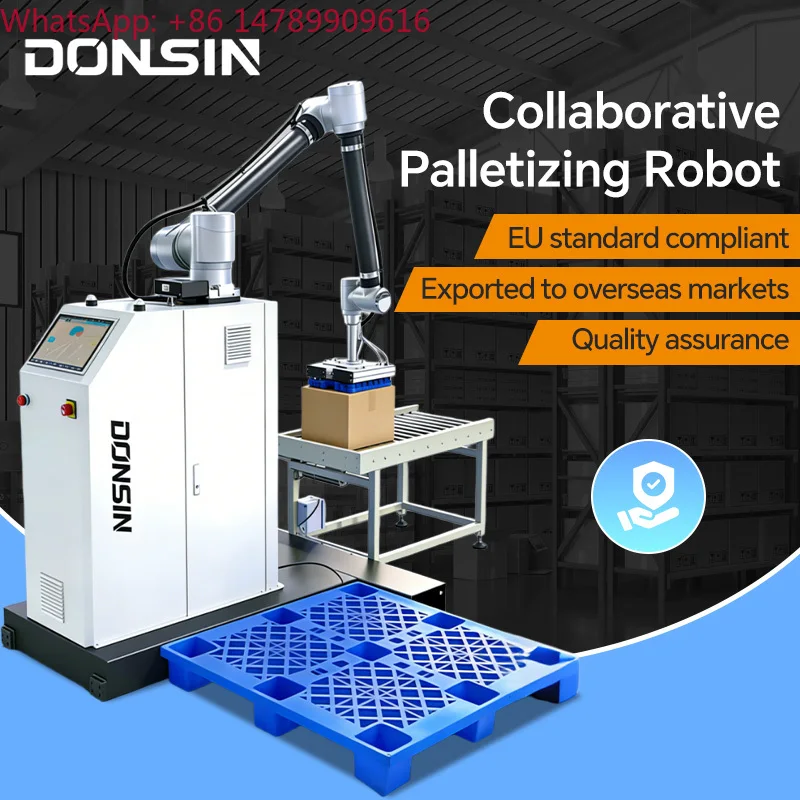 Automated EquipmentDONSIN 30/40/50Kg Payload Collaborative Robot Palletizer For Automatic Carton Loading And StackingMechanical