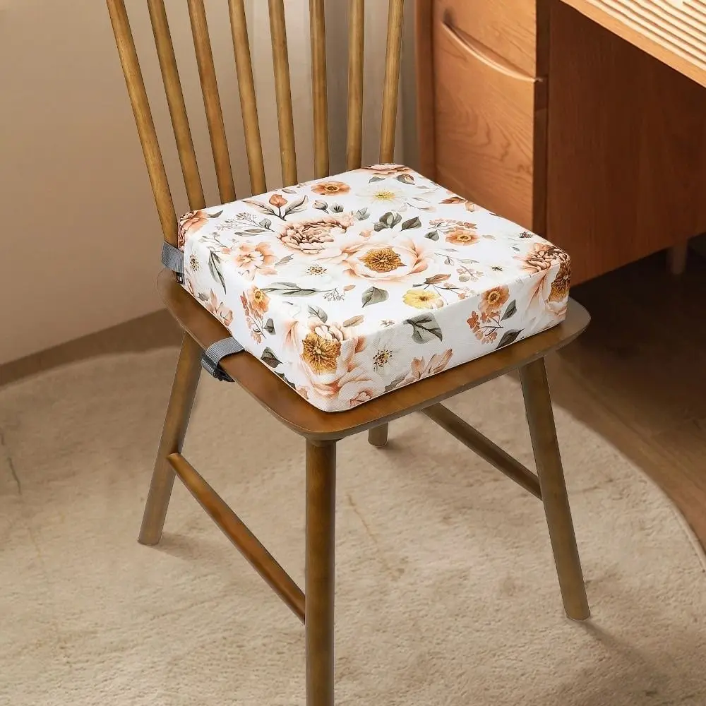 Soft Cartoon Printed Children Booster Seat Portable Thickened Dining Booster Cushion Toddler Chair Cushion For Children