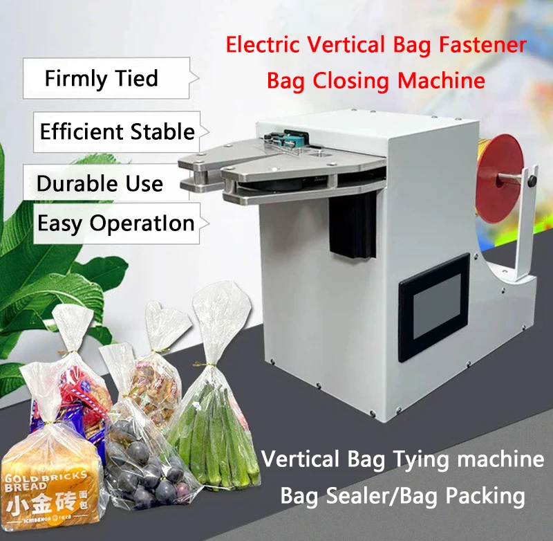 Vertical Gold Wire Binding Machine Vegetable Bundling/Candy Bread Bag Tying machine/Bag Sealer/Bag Closing Machine/Bag Fastener