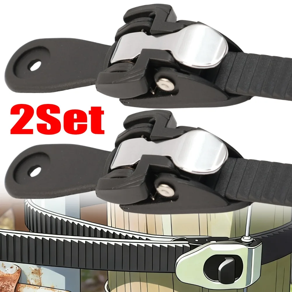 

Adjustable Grip Lock Strap Heavy Duty Securing Belt Linkable Fastener Metal Buckle Motorcycle Touring Cargo Luggage Tie Down