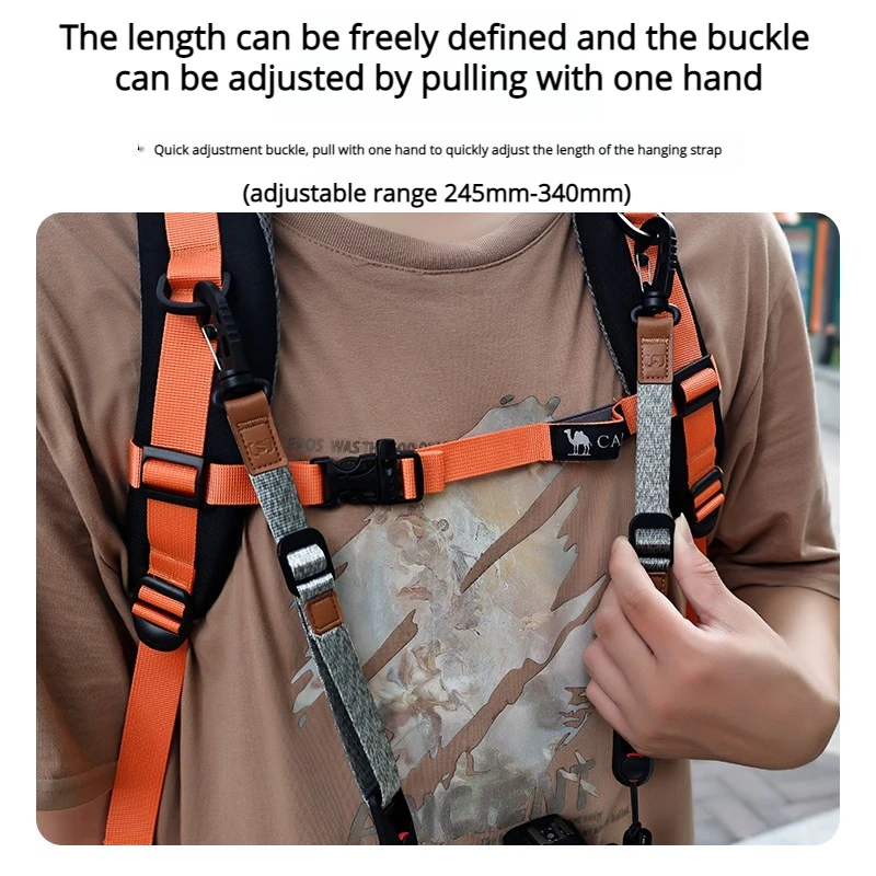 Suitable for Canon Sony Fuji Nikon DSLR Cameras Shoulder Strap Decompression Quick Release Accessories Compatible