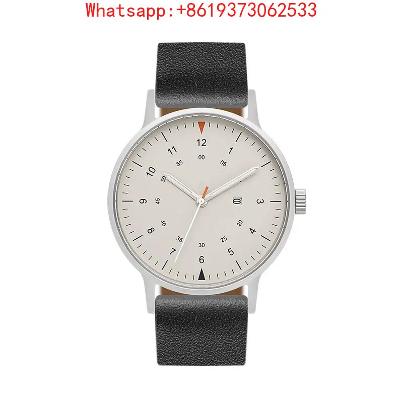 Customized New Bishuwan B70 Simple Silent Design Calendar Luminous Gift Box Men's and Women's Leather Strap Watch