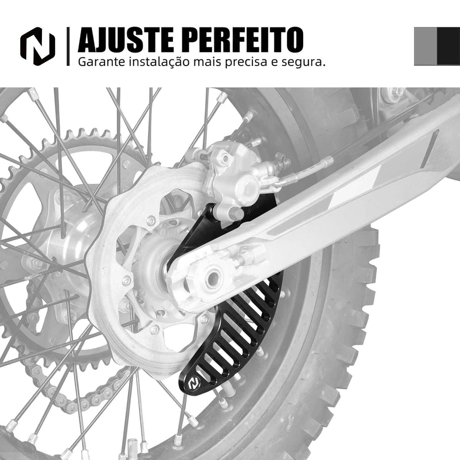 NICECNC Für KTM EXC 300 TPI SX 125 SXF 450 EXC-F 350 XCW 500 XC 300 XCF 250 XCF-W 350 6 Tage 2004-2025 Bremsscheibenschutz hinten – Detail 14