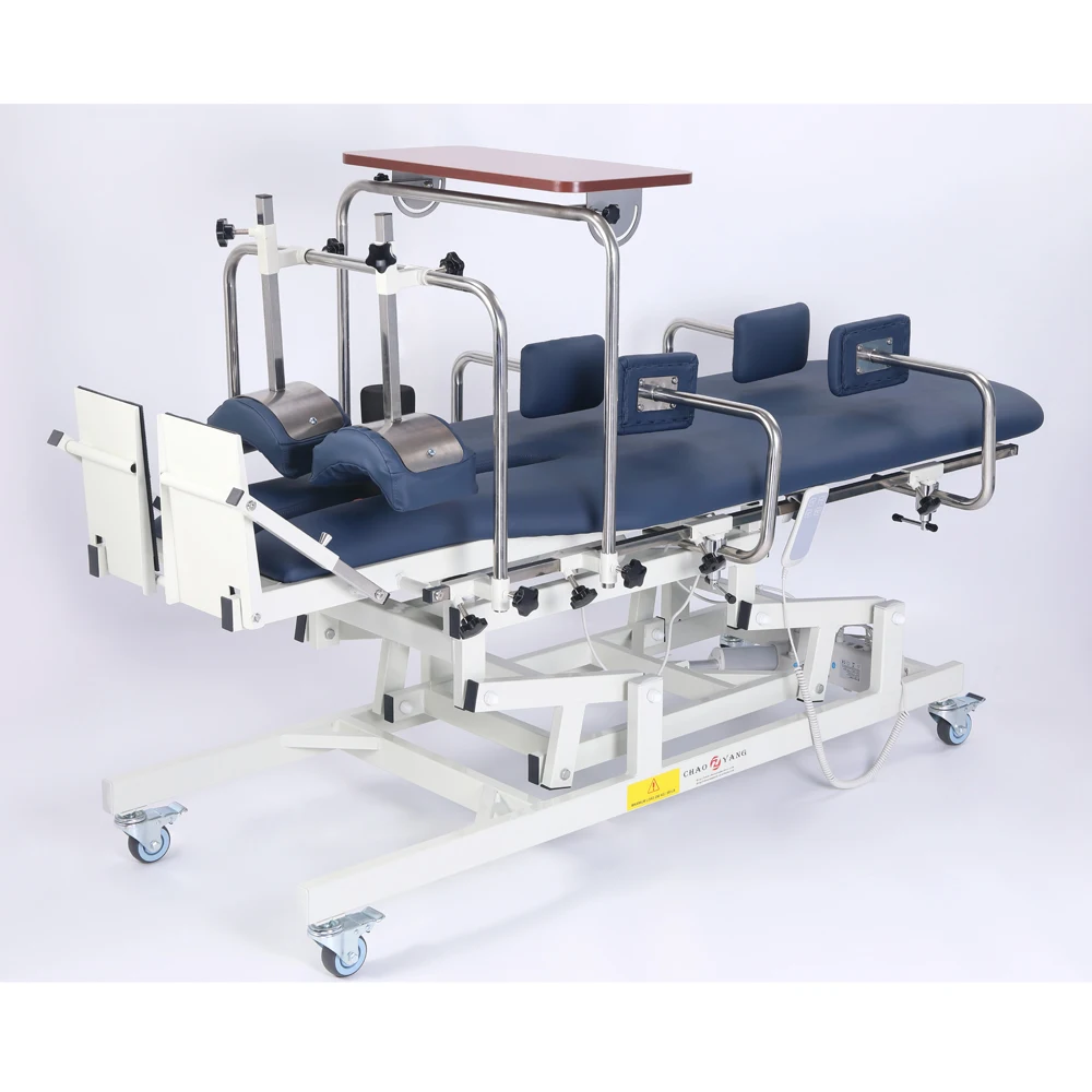 CY-C109A Electric Physiotherapy Bed for Rehabilitation Tilt Standing Table Extra Accessories CE ISO Chaoyang Approved Class I